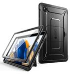 SUPCASE for Galaxy Tab A8 Case with Stand (Unicorn Beetle Pro), [Built-in Screen Protector] Full-Body Rugged Shockproof Heavy Duty Protective Tablet Case for Samsung Galaxy Tab A8 10.5 Inch, Black