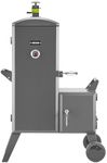VEVOR Charcoal Offset Smoker, Heavy-Duty Steel BBQ Offset Smoker with Side Firebox, Movable Outdoor Barbecue Smokers with 6 Adjustable Grates, Thermometer & Air Vents for Backyard Patio Party Cooking