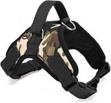 Dog Harness Adjustable Vest Chest Belts (54-70Cm Neck,63-84Cm Girth) Dog Standard Harness (Large, Millitary)