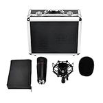XLR Computer Microphone Kit - Audio Cardioid Condenser Studio Mic w/ 34mm Membrane Capsule, Desktop Stand, Shock Mount, Travel Case, Pop Filter, For Gaming Streaming Recording Podcasting Youtube
