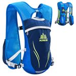 TRIWONDER Hydration Backpack 5.5L Running Vest Hydration Vest Pack Water Backpack for Outdoor Trail Running Marathon Race (Blue - Only Vest)