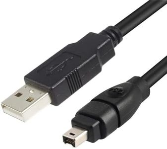 CREATOR Firewire 1394 4 Pin to USB Adapter Cable, Firewire IEEE 1394 4 Pin Male to USB 2.0 Male Data Transfer Converter Cable for Printer, Digital Camera, Sony DCR-TRV75E DV 1.8M