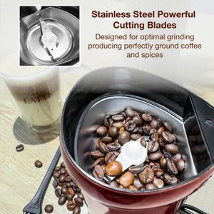 Andrew James Electric Coffee Grinder – 150W, 70g, Red, One-Touch