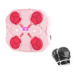 UJEAVETTE Music Boxing Training Machine Sandbag Indoor Sports Music Boxing Wall Target No Bt Pink