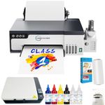 Carbcolords DTF Printer A4 High-Speed Transfer Machine with White Ink Mixing System and Roll Feeder for DIY T-Shirts (Printer+Oven)