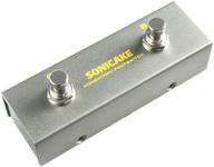 SONICAKE Dual Footswitch Pedal 6.35mm Momentary Mini Foot Switch Guitar Pedal with TRS Cable