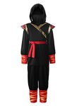 ReliBeauty Ninja Costume Kids Boys Carnival Costumes Halloween Cosplay，120