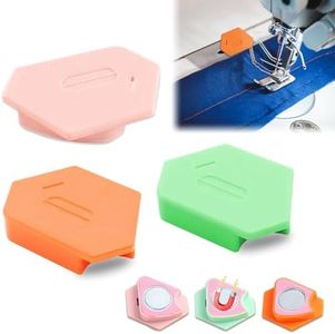 Magnetic Seam Guide for Sewing Machine,Magnetic Seam Guide Multifunctional Polygonal Hemmer Guide with Scale, Universal Sewing Machine Accessories,Magnetic Sewing Guide 3Pcs (3)