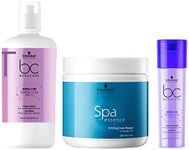 Schwarzkopf Professional BC Keatin Treatment&Schwarzkopf Professional Spa Essence Enriching Masque &Schwarzkopf Professional Bonacure Keratin Conditioner for Dull Hair, 750 Millilitres