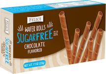 Felice Sugar Free Chocolate Flavoured Wafer Rolls 225g