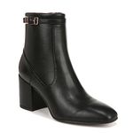 Franco Sarto Women's Tribute Bootie Heeled Ankle Boot, Black Smooth, 8.5 Wide