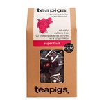 Tea Pigs Super Fruit Tea Made with Whole Fruit, Pack of 50