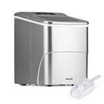 Newair 26 lbs. Countertop Ice Maker, Portable and Lightweight, Intuitive Control, Large or Small Ice Size, Easy to Clean BPA-Free Parts, Perfect for Cocktails, Scotch, Soda and More