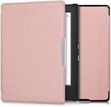 kwmobile Case Compatible with Kobo Aura H2O Edition 1 Case - Cover for eReader with Magnetic Closure - Rose Gold