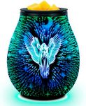 EQUSUPRO Wax Melt Warmer Wax Melter Wax Burner for Scented Wax Melts Electric Fragrance Warmer for Wax Cubes & Tarts, Vivid 3D Design 7 Colors LED Light Gift & Decor for Home Office (3D-Angel)