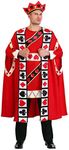 King of Hearts Costume for Men Larg