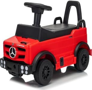 Toddler Ride on Cars Licensed Mercedes-Benz Kids Push Car,Kids Ride on Toys with Anti-Rollover,Wear-Resistant Wheels,Under Seat Storage-Red