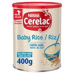 Cerelac Rice with Milk Infant Cereal, 6 months+, 400 g (Pack of 1)