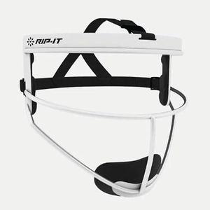 RIP-IT Women’s Adult Defense Pro Softball Fielder’s Face Mask - Matte, White