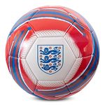 Hy-Pro Officially Licensed England FA Cyclone Football | Size 5, Training, Match, Merchandise, Collectible For Kids and Adults, Red/Blue