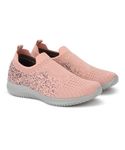 Aqualite Women's Grey & Peach Moccasins - 8 UK