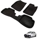 Kozdiko Car 3D Foot mat, Floor Mat Black Color for Maruti Suzuki Alto