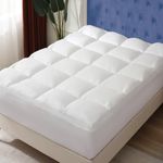 DOPEDIO Twin XL Mattress Topper,Extra Thick Mattress Pad,Cooling Mattress Topper Pillow Top Breathable Soft with 8"-21" Deep Pocket Down Alternative Fill (39x80 Inches, White)