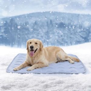 AUPETEK Dog Cooling Mat Non-Toxic Self Cooling Pad for Dogs Cats in Hot Summer Cool Pad Washable & Easy Clean