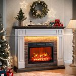 44" Electric Fireplace Mantel, LED 