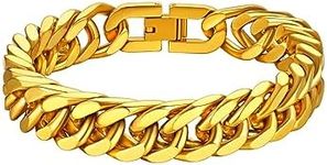 Mens Chain Bracelet Gold Plated Chu