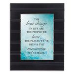 Cottage Garden The Best Things in Life Black Beaded Board 5 x 7 Table Top and Wall Photo Frame