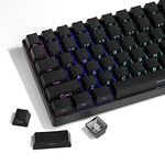 XVX PBT Keycaps - Side Print Keycap Set, Double Shot Shine Through Custom Keycaps, Black Keycaps OEM Profile 136 Keys, Minimalist Style Phantom Keyboard Keycap for Mechanical Keyboards