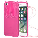 AMZER TPU Case Cover with Rabbit Ears for iPhone 7/7 SE 2020 - Pink