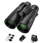 12x42 HD Binoculars for Adults Kids,Super Bright High Power Binoculars with Large View,Clear Low Light Night Vision,BAK4,FMC Prisms,Waterproof Compact Binoculars for Hunting,Bird Watching,Stargazing