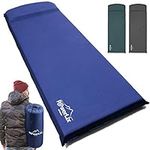 POWERLIX Sleeping Mat Pad – Self-Inflating Foam Pad - Insulated 3inches Ultrathick Mattress for Camping Backpacking, Hiking - Ultralight Camping Mat Pad for A Tent, Built in Pillow (Dark Navy Blue)
