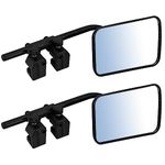 CICMOD Caravan Towing Mirrors Motorhome Car Wind Mirrors Convex Extension Mirror with Clamps - Pack of 2