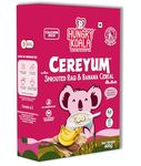 HUNGRY KOALA Ragi & Banana Cereal Made With Natural Ingridients For Kids To Grow Healthy No Preservative Or Additives Or Maida 400 Grams Pack