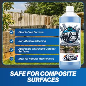 HLS Supplies Composite Decking Cleaner 5L – Removes Dirt & Grime