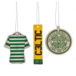 Celtic FC Official Football Gift Air Freshener Car Accessory (3 Pack) - A Great Christmas/Birthday Gift Idea For Men And Boys