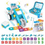 WhalesBot B3 Pro Coding Robot - 24-in-1 STEM Robotic Kit for Kids 4+ Years | Screen-Free Coding Pen & Cards | Early STEM Education | Ideal Gift for Kids for Boys and Girls