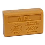 Maison Du Savon De Marseille - French Soap Made with Organic Shea Butter - Honey Fragrance - 125 Gram Bar