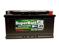 SuperBatt AGM1100 12V 120AH VRLA AGM Ultra Deep Cycle Battery - Fully Sealed No Spill - Leisure Marine Motorhome Caravan Campervan Boat Motor Mover Solar