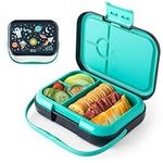 BOZ Bento Box for Kids - Kids Bento Lunch Box – Toddler Lunch Box for Daycare – Leak Proof 4 Compartments Kids Lunch Container – Dishwasher Safe Kids Bento Box – Bento Lunch Box for Kids (Space)