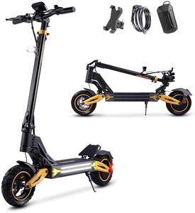TWOFISH Electric Scooter Adult, 50-60 Km Range, 48V 17Ah Battery, Foldable E Scooter with 10-inch Vacuum Tires, LCD Display, USB Charging Port, and NFC Unlock, 150 kg Load Capacity, V2 MAX