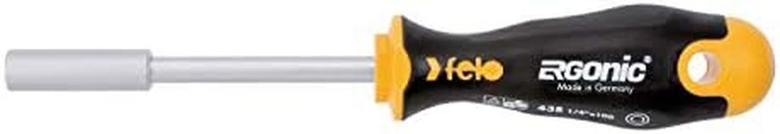 Felo 0715753711 1/4" Ergonomic Bit Holder Screwdriver with Length 4"