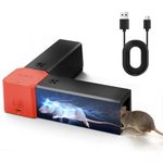 Electronic Rat Traps Indoor, 2 in 1 Electric Mouse Trap That Kill Instantly 2000V, Humane Mouse Traps for Indoors, Rat Traps That Kill Instantly with Sound & Light Alarm for Kitchen,Garage,Warehouse