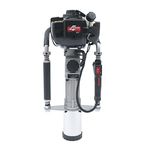 Gas Post Driver Fence Post Pounder 4-Stroke 38CC 1.6HP Gas Powered T Post Driver Heavy Duty Single Cylinder Air Cooled Pile Driver Hammer with 2 Post Driving Head