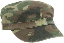 MG Distressed Washed Cotton Cadet Army Cap (Camo)...