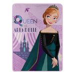 Northwest Frozen Micro Raschel Throw Blanket, 46" x 60", Queen of Arendelle