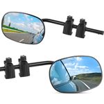 LYtech 23" Caravan Towing Mirrors Universal Clip-on Tow Mirror Trailer Mirrors for Towing Side Mirror Extenders for Towing with Clamps,Wing Mirror Extensions for Cars Trailer Van SUV Trucks Motorhome